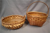 Pair of Micmac baskets