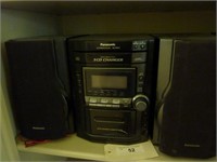 PANASONIC BOOKSHELF STEREO W/ 4 SPEAKERS