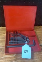 Set of Allen Wrenches in Metal Case