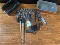 Fencing Pliers, Various Wrenches, Misc. Tools