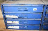 Blue Metal 4-drawer Organizer