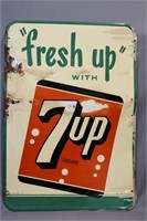Fresh up 7 up advertising sign
