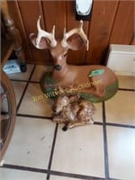 Buck deer /fawn ceramic