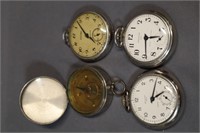 Pocket watch & compass lot