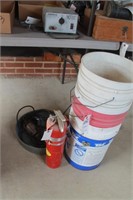 Five Buckets and Fire Extinguisher