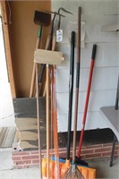 Yard Tools - Racks, Shovels, Hoe, Scraper