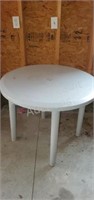 36 inch plastic patio table