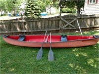 16ft Canoe w/ 2 Paddles