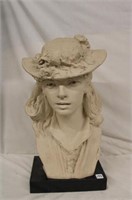 22" Austin Production Lady w/ a hat Sculpture
