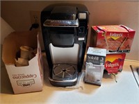 Keurig Coffee maker and coffee (kitchen)