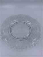S/6 8" Etched Glass Dessert/Salad Plates