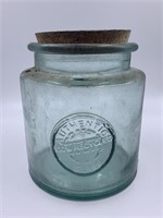 6" Authentic 100% Recycled Glass Jar