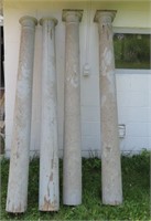 Wood columns - 2 different designs - hollow -