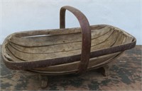 Basket - weathered wood - handmade -Royal Sussex