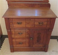 Commode - 3 drawers - 1 door - H 32" W 29" D 16"