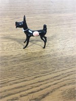 Red Ball miniature dog figurine