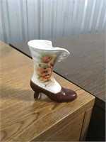 Miniature porcelain Victorian boot