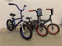 Lot of 3 Childs Bikes