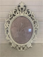 Fancy Large Gilt Frame with Glass Insert 24 in
