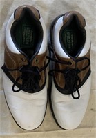 Pair of Men's Golf Shoes and Bag