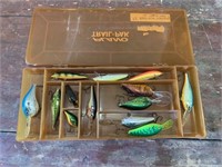 13 Rapala Lures with Plano Tackle Box