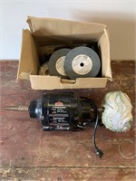 Job Mater 6" Bench Grinder with Various Stone
