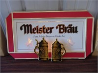 Vintage Meister Brau Lighted Sign
