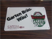 Capital Brewing Garten Brau Tin Sign