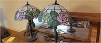 (2) Stain Glass Table Lamps