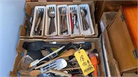 (2) Boxes Flatware & Utensils