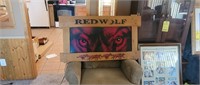 Red Wolf Lighted Picture - Works