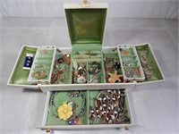 Vintage Jewelry Box & misc jewelry