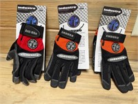 Lot of 3 Industro Working Gloves Size Small NEW