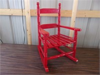 Childrens Little Red Rocking Chair