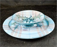 TAIN POTTERY BOWL & PLATE
