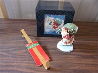Santa Box & Figure with New Door Hanger
