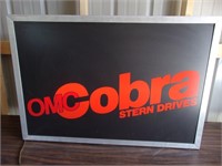 OM Cobra  Lighted Sign - 2 Sided