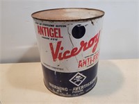 Vintage Viceroy Anti Freeze Tin 7inAx8 1/4inH