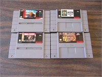4 Vintage Super Nintendo Games