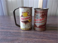 Vintage Falstaff Beer Can Mugs