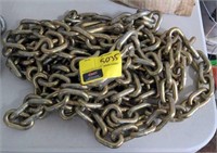 Forged steel chain and hook