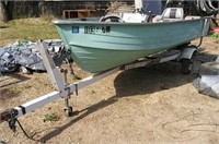 Mirro Craft Tin Boat w/ 25hp Tracker Motor