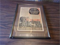 Framed Vintage Firestone Tire Advertisement