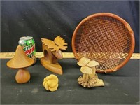 Basket of Wood pieces