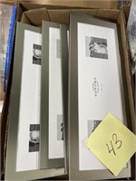 QTY 5 4 X 12 PICTURE FRAMES