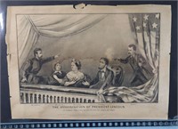 Currier & Ives Lincoln Assassination Litho