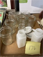 LOT OF CANNING JARS & MORE