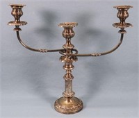 C. 1820 D&G Holy & Co. Silver Plated Candelabra