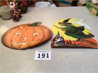 2 Halloween Window Hangings