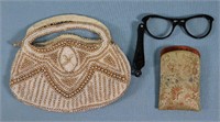 1950's Lorgnette + Beaded Coin Purse